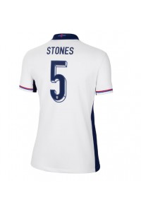 England John Stones #5 Fotballdrakt Hjemme Klær Dame EM 2024 Korte ermer